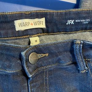 Warp and Weft Capri Jeans